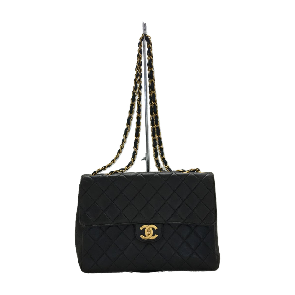 Chanel Matelasse Leather Double Chain Shoulder Bag